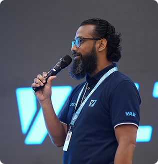 Speaker presenting on stage